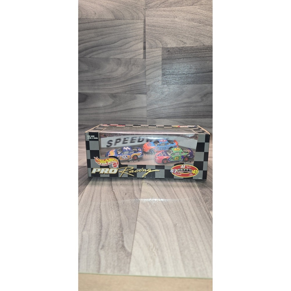 1998 Hot Wheels Petty Generations 3 Car Set Richard, Kyle, & Adam 1:64 Scale